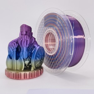 Filiméid Multicolour Pla Filiméid Plaour Silk Color1.75mm 3D Filiméid PLA Pla