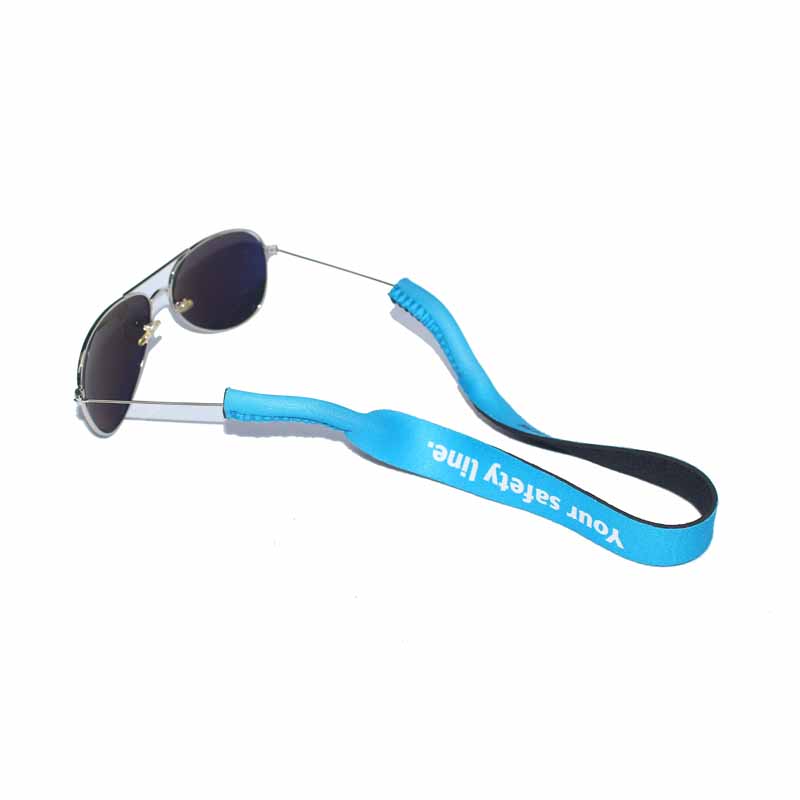 Corda Lanyard pearsantaithe ardchaighdeáin saincheaptha Neoprene Sunglasses Strap Muineál