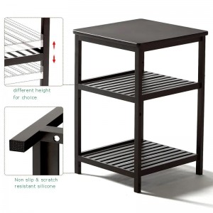 3 shraith tábla cois leapa adhmaid bambúnua -aimseartha oíchenua -aimseartha deireadh an bhóthair ag deireadh an bháis tábla caife seastán do sheomra leapa seomra suí