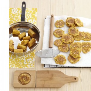 Bord gearrtha bambú foldable