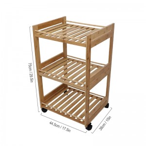 Trí chiseal rollta feithicle ilfheidhmeach Fráma Iniompartha Fráma Scairbh Bambú Fráma