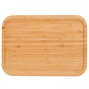 Pailléad Seirbhíse 2 Phíosa Custaim Mórdhíola Déanta Tráidire Bricfeasta Bambú (1)