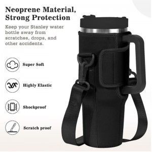 Insulator Buidéal Uisce Neoprene Málaí Iompróra Málaí Sleeve 40 Oz Tumbler Corn Corn Corn Sippy le Strap Gualainn