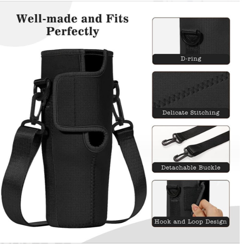 Insulator Buidéal Uisce Neoprene Málaí Iompróra Málaí Sleeve 40 Oz Tumbler Corn Corn Corn Sippy le Strap Gualainn