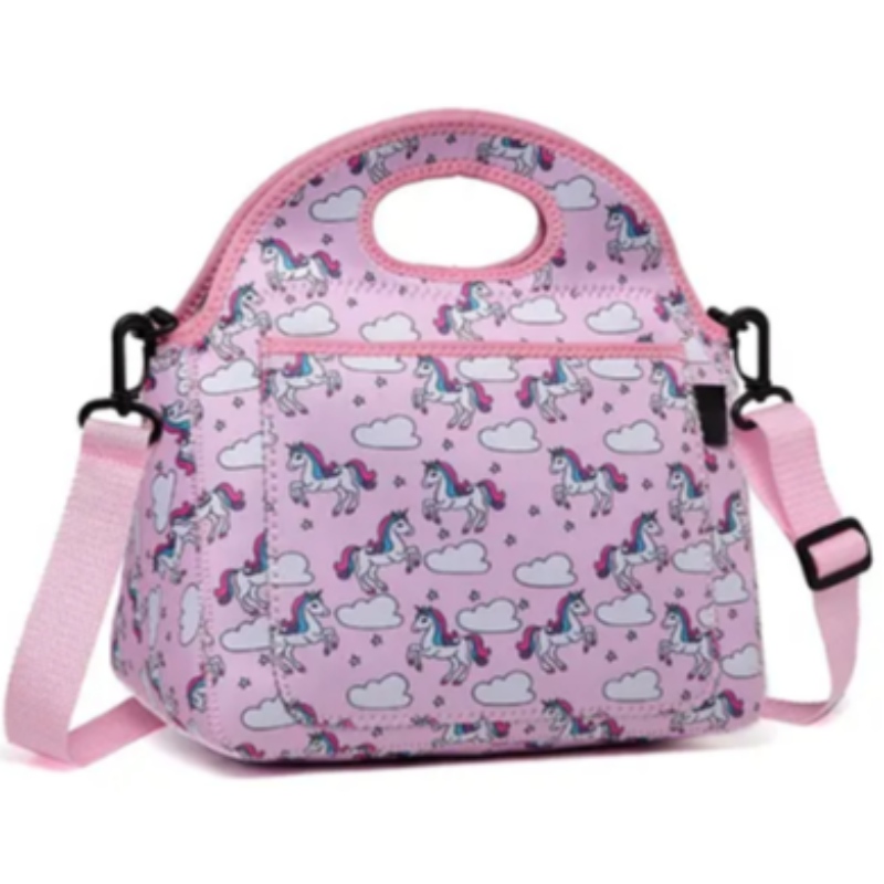 CUR CHUN CINN AINMHITHEACHA TOTE NEOPRENE Lón Málaí Málaí Inslithe Málaí With do Pháistí le Picnic Lógó Clóbhuailte