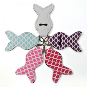 Sublimation mórdhíola sublimation bán bán balmneoprene sealbhóirí chapstick keychain