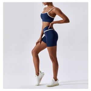 SC9271 Mná Gníomhacha Yoga Fitness Workout Yoga Gearr Sraitheanna Spórt Bra Mná