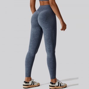 SC1092 Loggings Patrún Lógó Saincheaptha do Mhná Brúigh suas Leggings Mná Mná Scrunch Ard -Scrunch But Yoga Pant