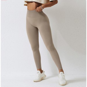 SC10109 Giomnáisiam Gan Seam Liggings Yoga Mná Le Riteoga Lógó Saincheaptha Scrunch Mná Mná Yoga Pants Leggings