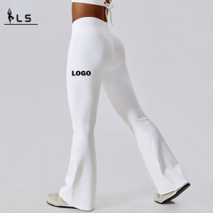 SC10102 Lógó saincheaptha Leggings flare gan uaim le haghaidh butt mná luiteoga ardaithe spóirt pants yoga flared
