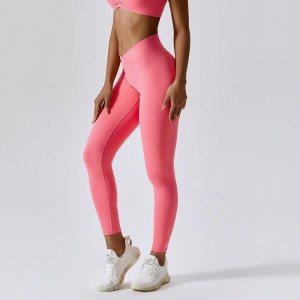 SC101012 Leggings Elastane Níolóin gan uaim do Mhná Brúigh suas Léigiún Cruth Brúite V Pants Yoga