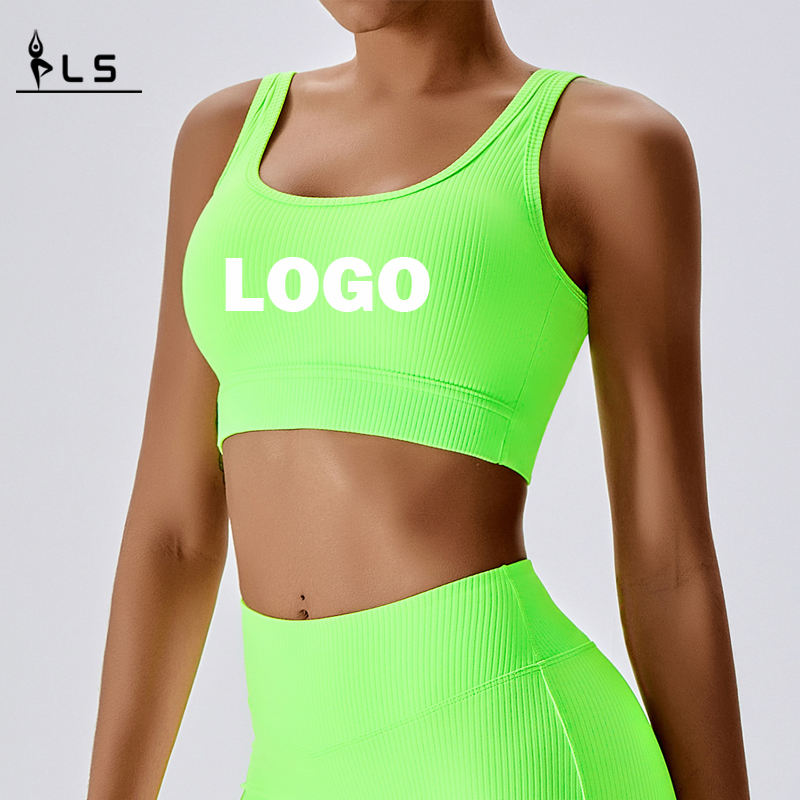 SC10167 BRA Spóirt Do Mhná Big Cíche Shorts Yoga Cailínna Síne Sín gan uaim Spórt Padded Workout Workout Giomnáisiam Spóirt Bra