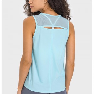 SC10244 Faisean an Earraigh Blús scaoilte Yoga Bairr Umar Dílsithe Yoga Tops Workout Hollow Workout Top Umar Yoga Mná