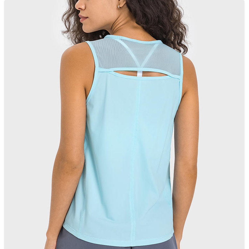 SC10244 Faisean an Earraigh Blús scaoilte Yoga Bairr Umar Dílsithe Yoga Tops Workout Hollow Workout Top Umar Yoga Mná