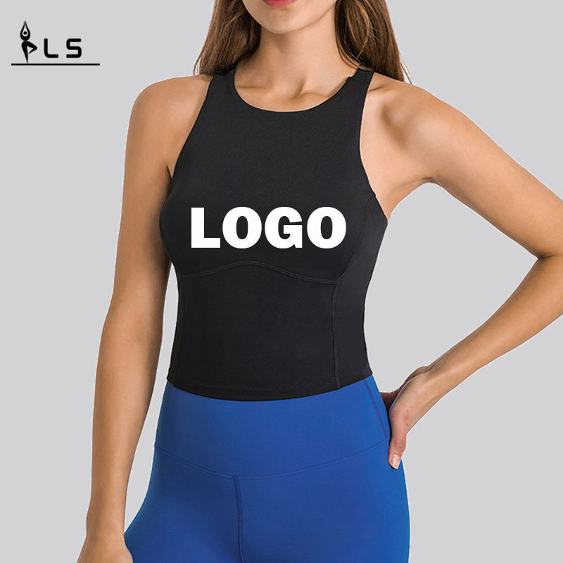 SC10246 Barr Barr Folláine Umar Top Top Women T-Léinte Dílsiú Spóirt Éagsúla Spóirt Barr umar Yoga Top for Woman