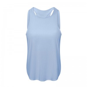 SC102512 Faisean an Earraigh Blús scaoilte Workout Hollow bairr umar Yoga umarna mban barr ban umar yoga barr oscailte ar ais ar ais