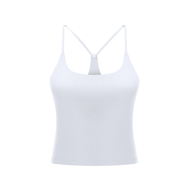 SC10259 Umar Feistithe Tapa Tirim Barr Giomnáisiam Spóirt Yoga Comhbhrúite Yoga Cropped Cropped Yoga Tops Le Pads