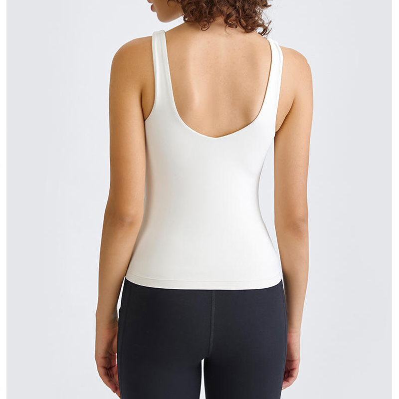 SC102511 Mná Yoga Saincheaptha Yoga Top Vest Vest Lúthchleas Giomnáisiam Lúthchleasa Caith Tank Barr Vest Sportswear Workout Umar Yoga Barr Top