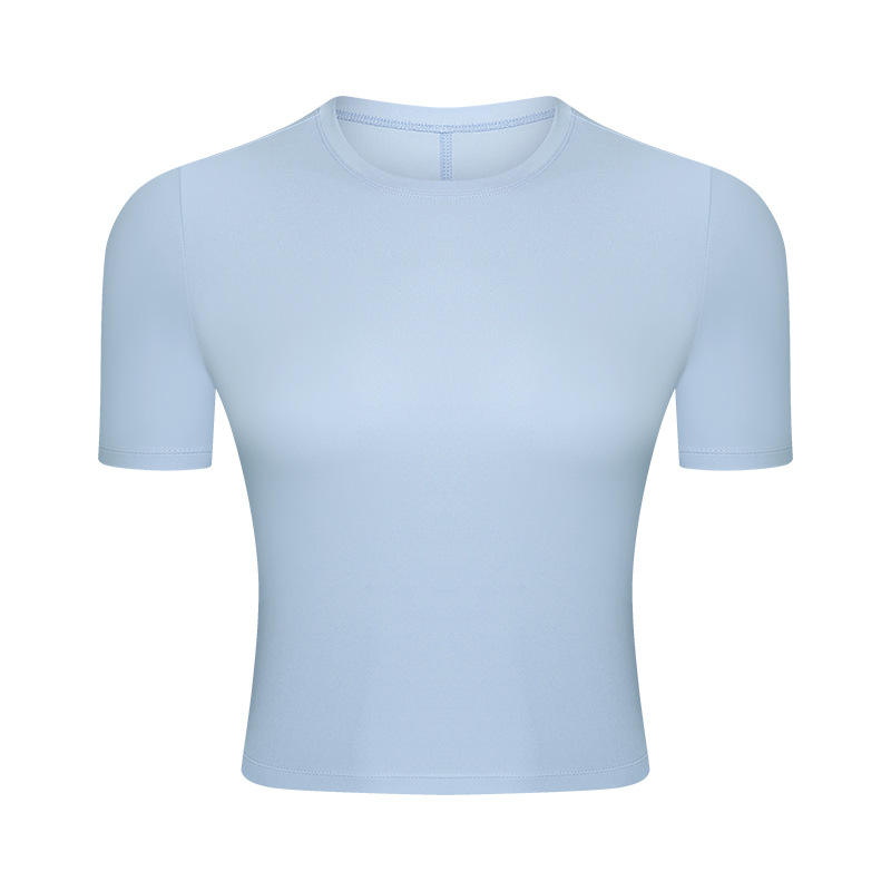 SC10267 barr breathable barr barr giomnáisiam folláine teann léine t leg t-léine ghearr-sleeved gearr feistithe