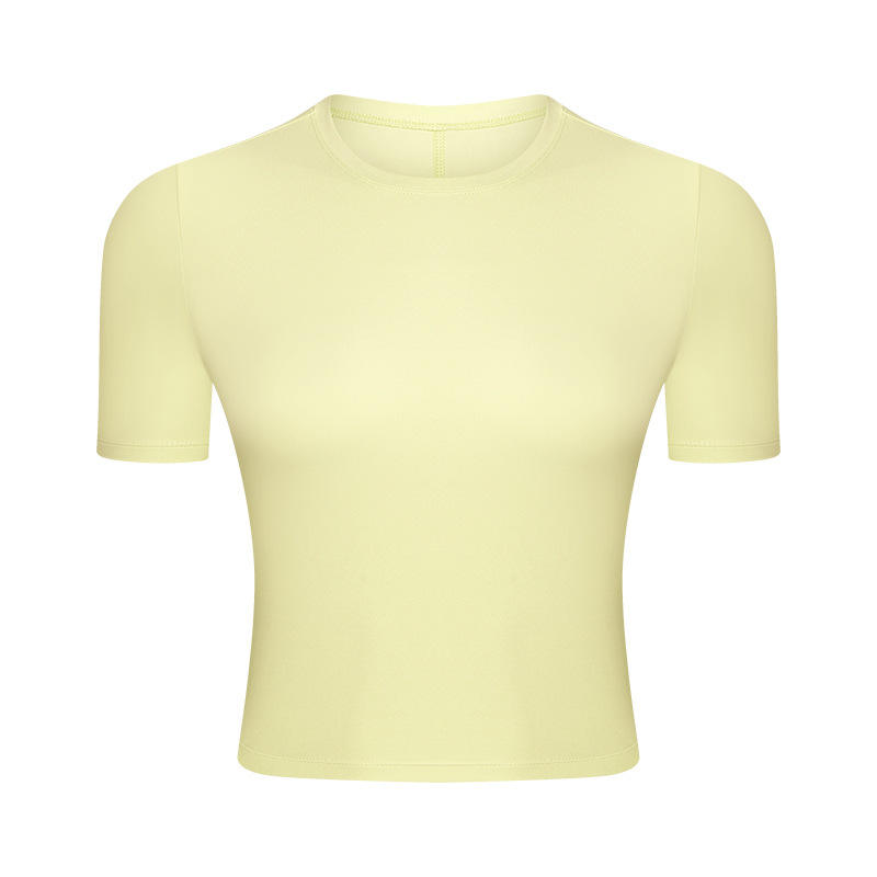 SC10267 barr breathable barr barr giomnáisiam folláine teann léine t leg t-léine ghearr-sleeved gearr feistithe