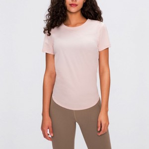 SC10269 barr barr giomnáisiam yoga yoga spórt dryfit mná t-léinte t-léinte folláinena mban is fearr