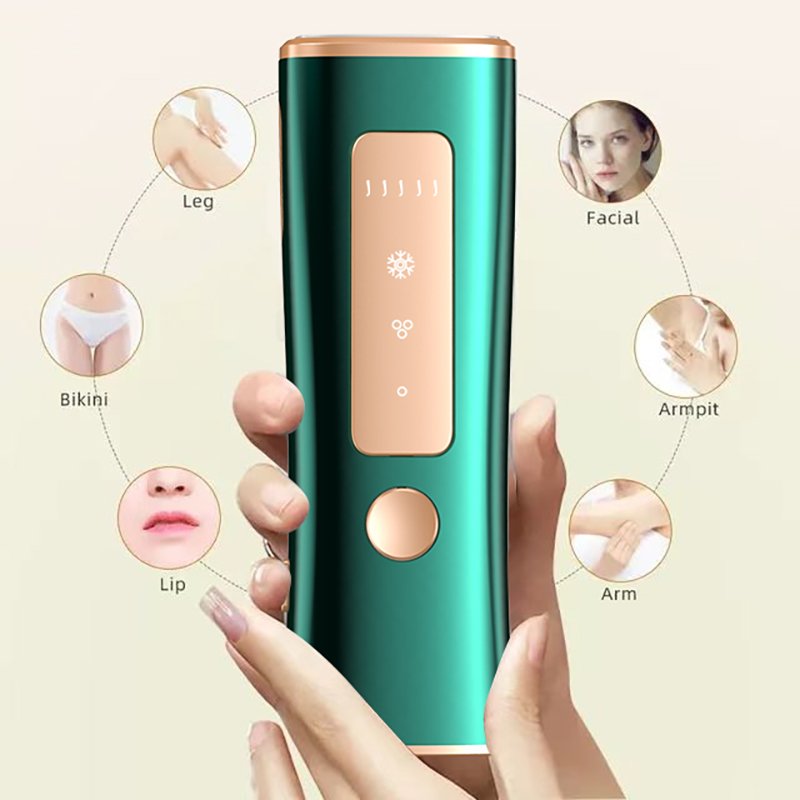 Fuarú oighir Sapphire IPL Baineadh gruaige Laser IPL 2023 Gléas baint gruaige a úsáid