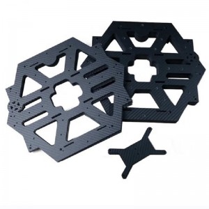 Bád Carranna Saincheaptha RC FPV Rásaíocht Aerárthaí Drone CNC Milling Carbón Páirteanna Snáithín Carbóin 3k Fráma Snáithín Carbóin