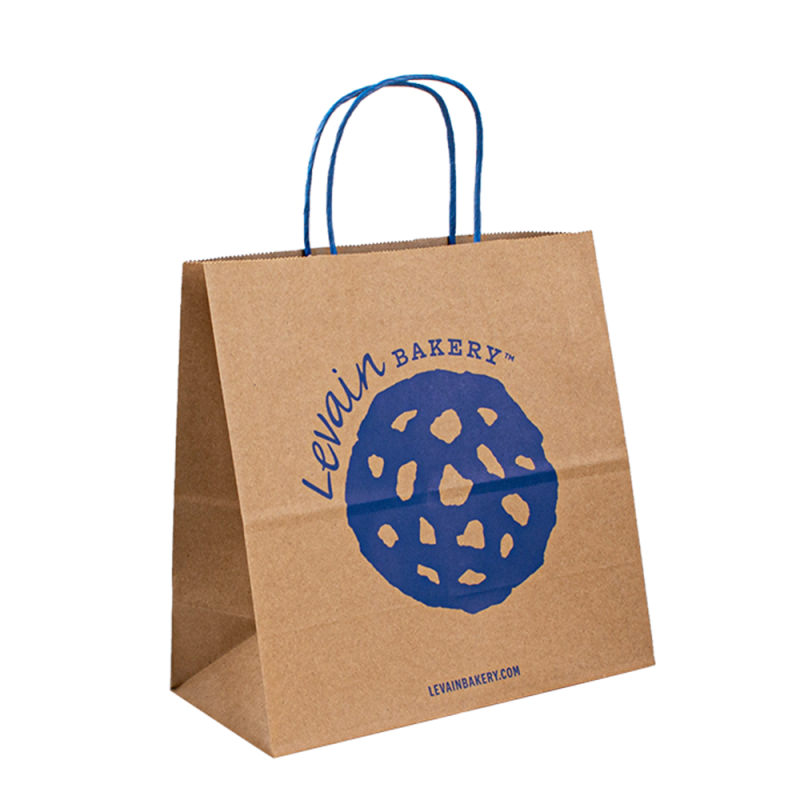 Páipéar Takeaway Páipéar Takeaway Páipéar Pacáistiú Kraft le do lógó féin Bolsas de Papel Kraft Bag