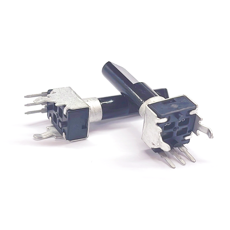 Potentiometer rothlach: DB-09K 3 bioráin gang singil 9mm ingearach