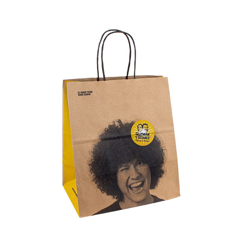 Málaí Páirtí Páipéar Mála Siopadóireachta Páipéar Páipéar Takeaway Páipéar Kraft Málaí Préimh Préimhe Málaí Préimhe