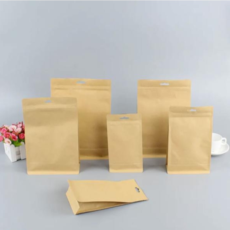 Kraft Food Bag Zip faoi ghlas