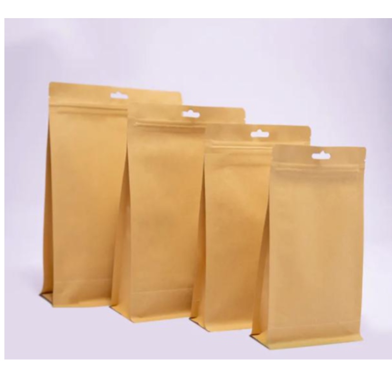 Kraft Food Bag Zip faoi ghlas