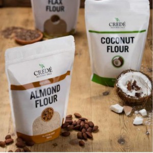 Páipéar Pacáistiú Bia Clóbhuailte Saincheaptha Ziplock Kraft Páipéar Seas suas pouch le zipper agus fuinneog