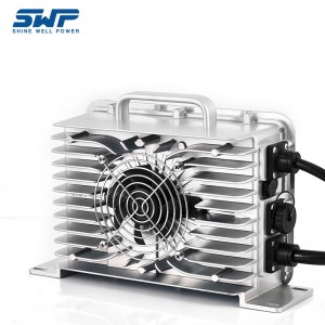 Luchtaire ceallraí cairte gailf 48V luchtaire ceallraí forklift charger aschuir ard -aschuir charger ceallraí reatha 50a le deimhniú CCFG