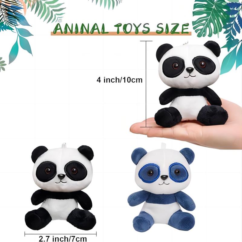 Plush panda keychain