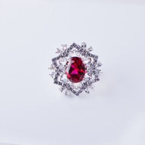 Ciorcal galánta Hongde le fáinní rannpháirtíochta zirconia ciúbach gorm cruach dhosmálta do mhná jewelry bainise dath airgid