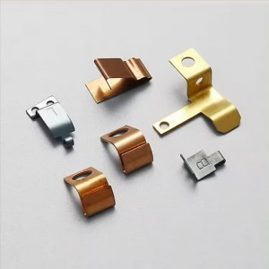 Páirteanna Stampála Miotail OEM Chustaim Copper Cruach Teagmháil Leictreonach Leictreach Leictreach