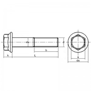 scriúnna caipín cruach dhosmálta ceann soicéad heicseagán