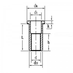 since-daite plátáilte ceann countersunk seamaithe cnó
