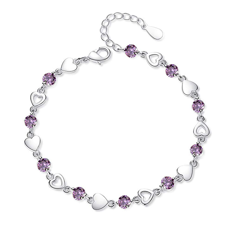 Hongde Love Heart Charm Slabhra Bracelet Bangle Bracelace