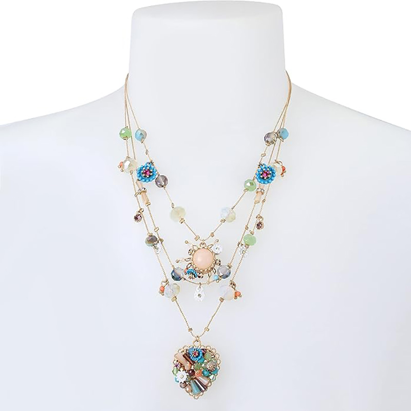 Boho Bloom Il-Muince siogairlín Croí Sraithe
