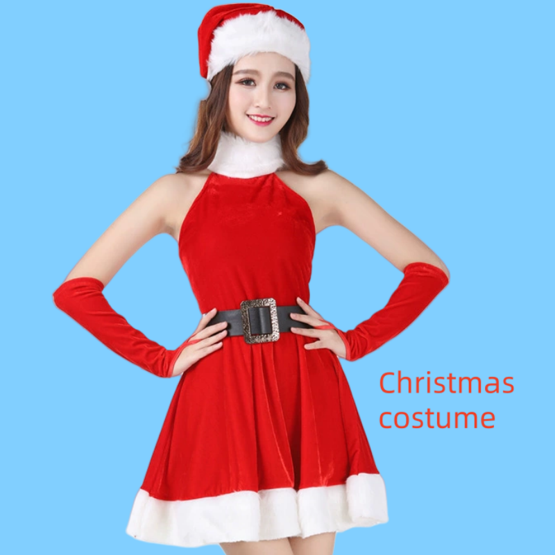 Éadaína Nollag, ancaire mná cáiliúla idirlín\Culaith, cosplay outfit cailín cosplay sexy, éadaí feidhmíochta, róba cathna Nollag, uimhir ítim 325 Praghas: ＄ 133.99