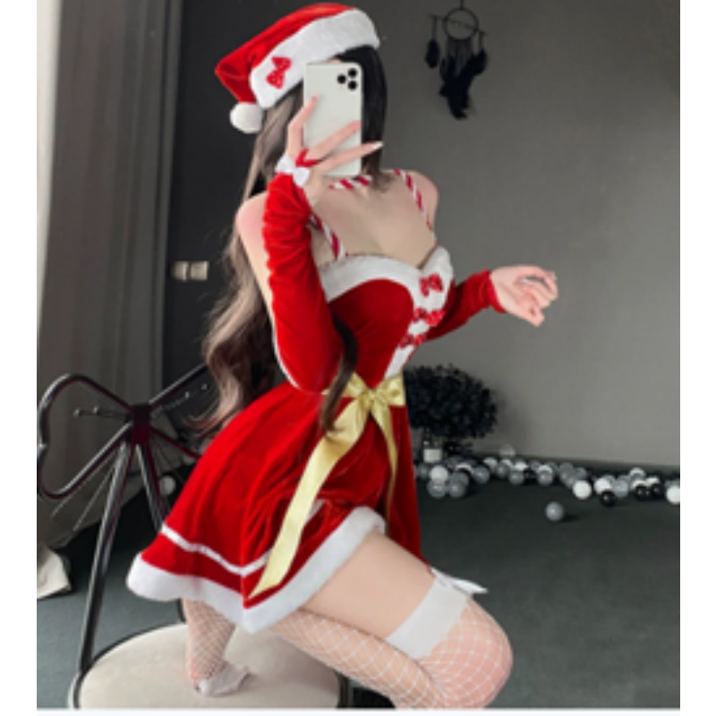 Costumes Nollag, gúnaí cosplay Nollag, réinfhianna-Tacair éadaí feidhmíochta céimna Nollag téamaí, éide maidna Nollag 141 Praghas:$132.99