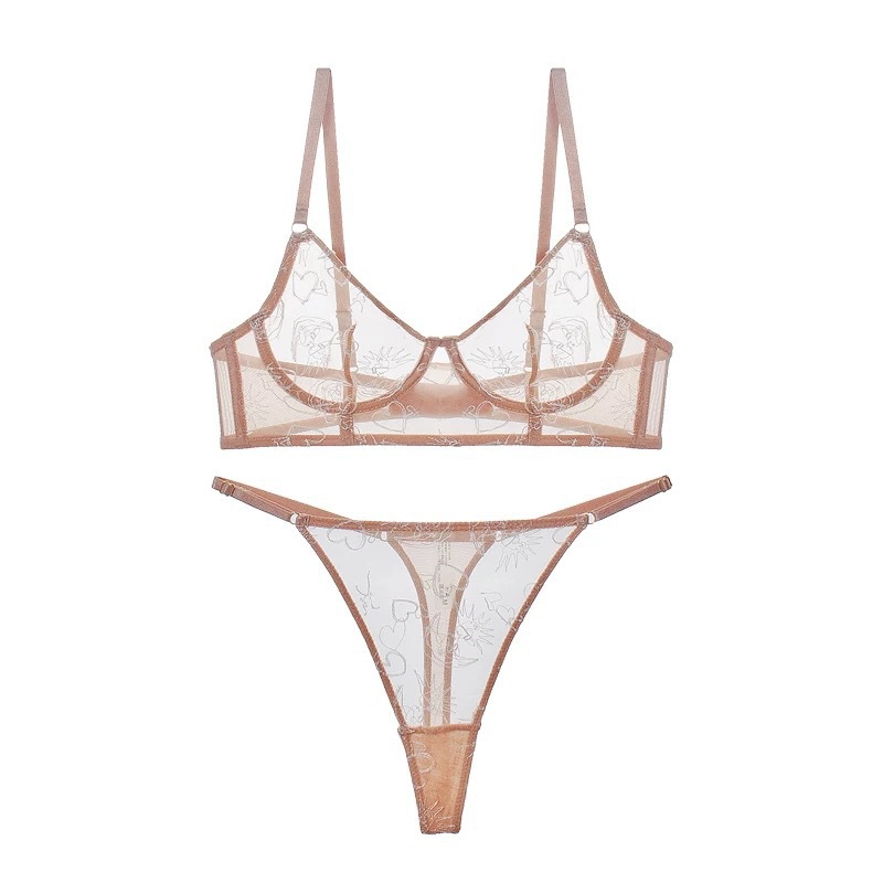 Crosphórú-Lingerie sexy teorann do mhargaína hEorpa agus Mheiriceá. (De chuid)na Fraince-stíl ultra ultra-tanaí féach-trí lása lingerie. Sraith bra le haghaidh bustaí móra a fhágann go bhfuil an bust ag breathnúníos lú agus atá ar fáil i móide Size5539 Praghas:$129.99