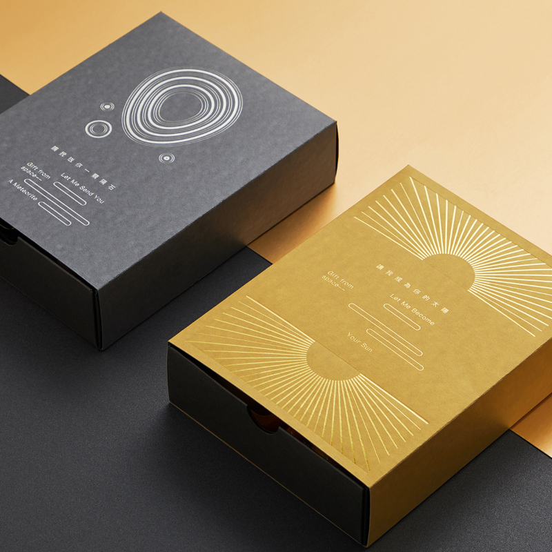 Scragall luxe-Bosca bronntanais stampáilte kraft
