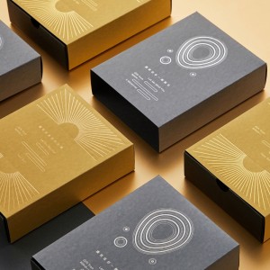 Scragall luxe-Bosca bronntanais stampáilte kraft