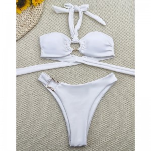 2025 DÓ NUA SEXY DÓ - Socraigh píosa bikini. Stílna hEorpa agus Mheiriceá le ceangail, íseal - Waisted. Crosphórú - Mír teorann do Amazon. Bikini Swimsuit XY2513 Praghas:$79.99
