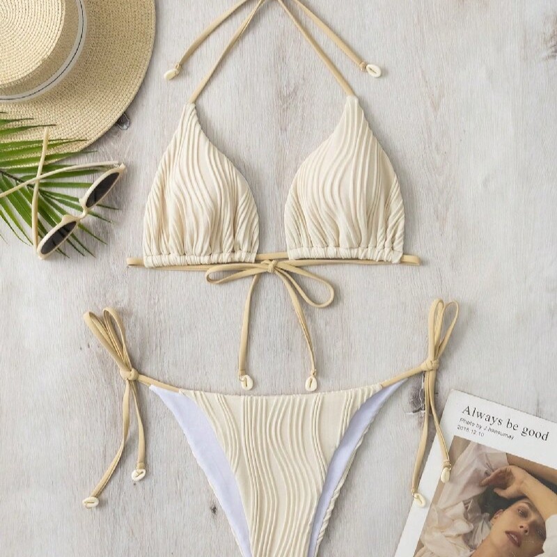 2025 Solad Trádála Eachtraína hEorpa agus Mheiriceá-Dath laced dhá-píosa bikini sexy do mhná, triúr-Píosa snámha do chailíní te 8940 Praghas:$79.99