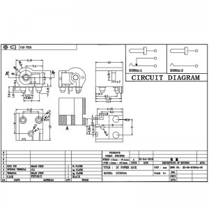 DC Soicéad DC-0004A, soicéad fearas beag tí le haghaidh purifiers uisce, dhá cheann-soicéad muirir mhuirear dromchla bioráin le colún suite