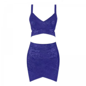 Camisole Cniotáilte Clóbhuailte Óir an tSamhraidh, Sraith Sciorta Wrap Hip